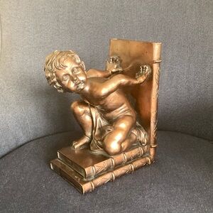 Bronze Bookend Sculpture